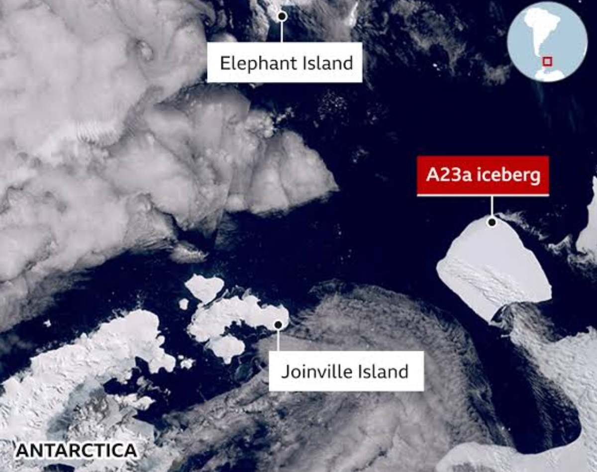 The world's largest iceberg has started floating due to climate change, A23A iceberg is on the verge of extinction, scientists are worried!
